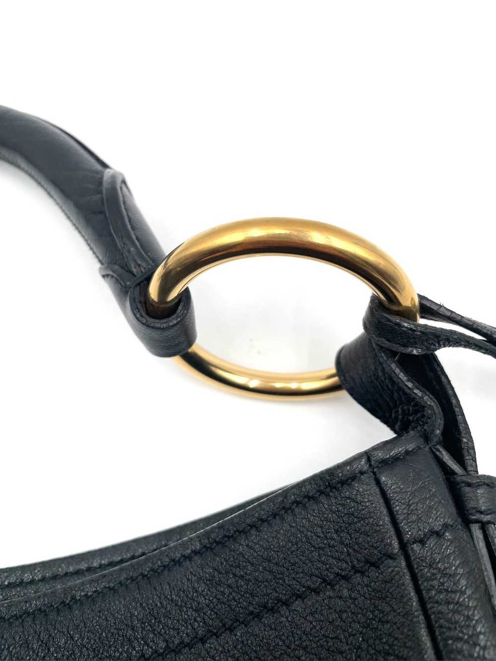 Prada Black Leather Vitello Daino Zip Hobo Bag - Picture 10 of 14